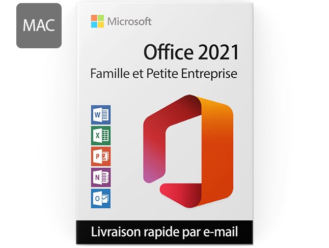 Microsoft Office 2021 Famille et Petite Entreprise (MAC)